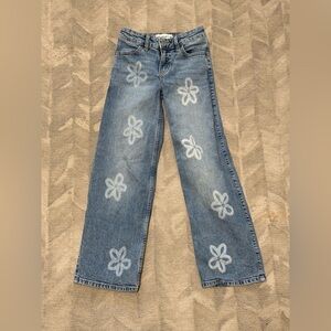 🌼 Abercrombie Kids High-Rise Wide Leg Jeans | 7/8 Long
